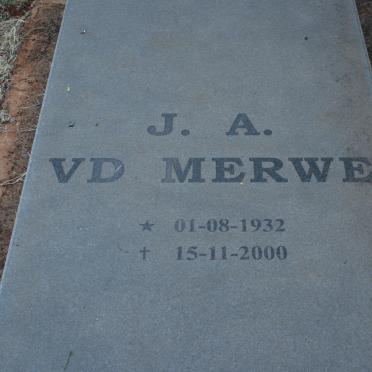 MERWE J.A., v.d. 1932-2000