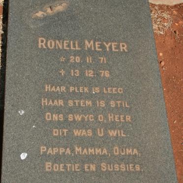 MEYER Ronell 1971-1976