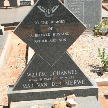 MERWE Willem Johannes, van der 1943-1981