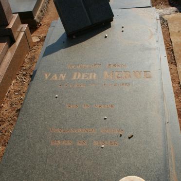 MERWE Roeloff Eben, van der 1948-1973