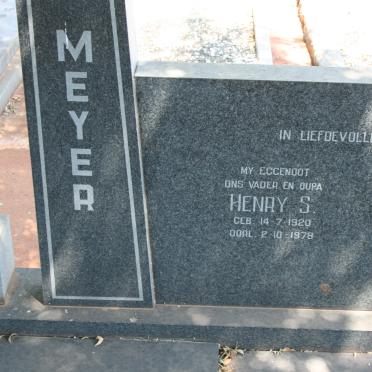MEYER Henry S. 1920-1978