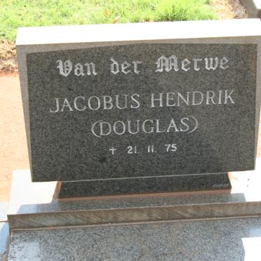 MERWE Jacobus Hendrik, van der -1975
