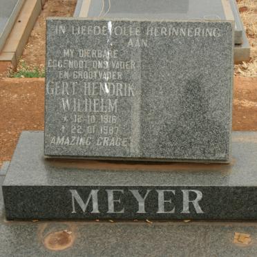 MEYER Gert Hendrik Wilhelm 1916-1987