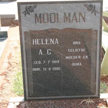 MOOLMAN Helena A.G. 1919-1980