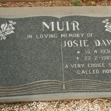 MUIR Josie Dawn 1931-1989