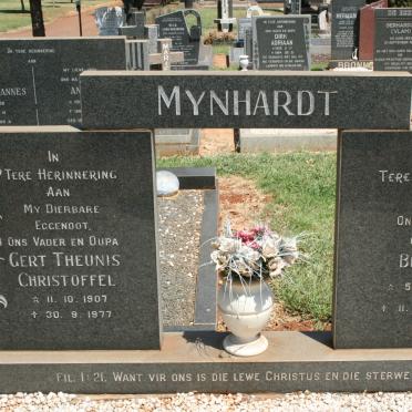 MYNHARDT Gert Theunis Christoffel 1907-1977 &amp; Berdina 1904-1979