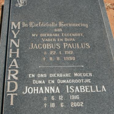 MYNHARDT Jacobus Paulus 1912-1990 &amp; Johanna Isabella 1916-2002