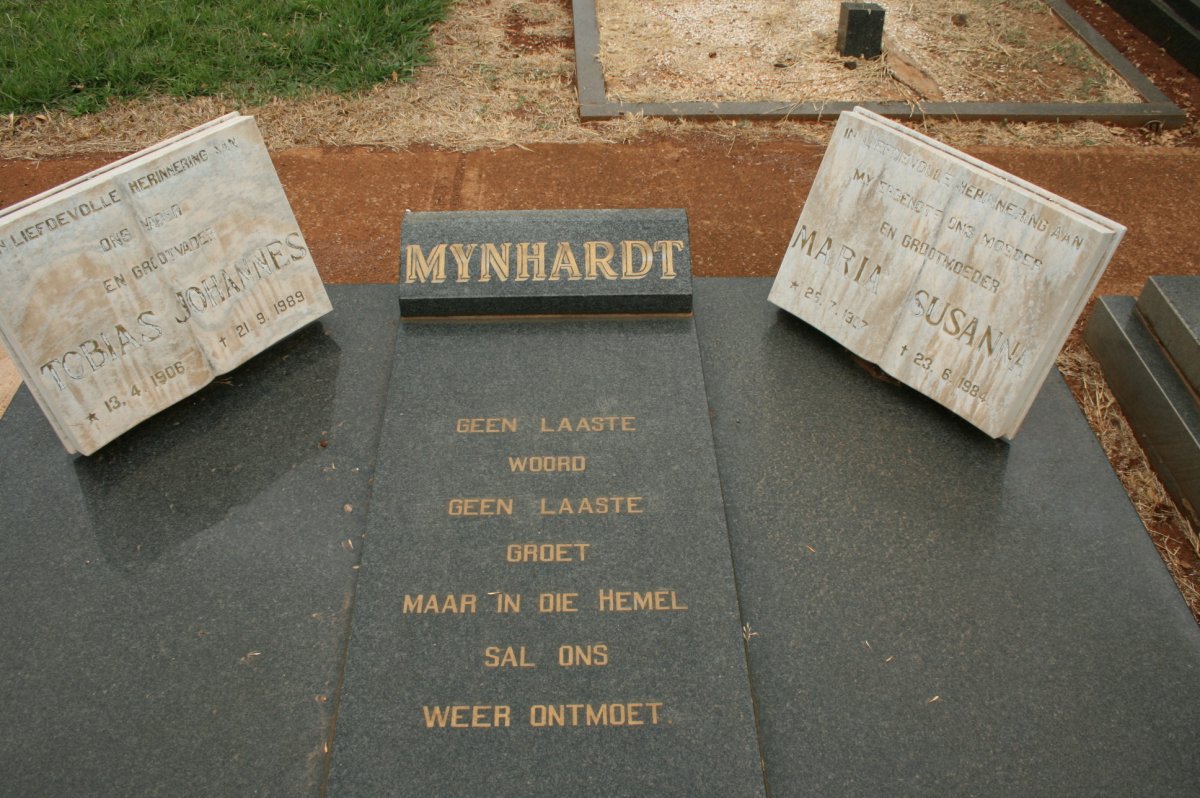 MYNHARDT Tobias Johannes 1906-1989 &amp; Maria Susanna 1907-1984