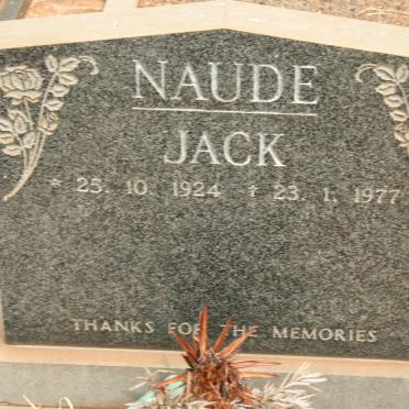 NAUDE Jack 1924-1977