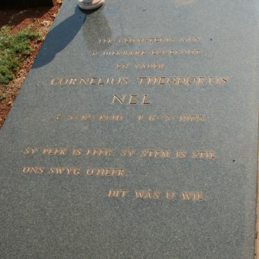 NEL Cornelius Theodorus 1940-1975