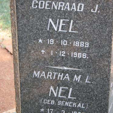 NEL Coenraad J. 1889-1966 &amp; Martha M.L. SENEKAL 1887-1975
