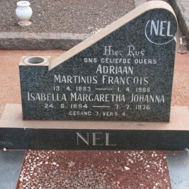 NEL Adriaan Martinus Francois  1883-1968 &amp; Isabella Margaretha Johanna 1894-1976