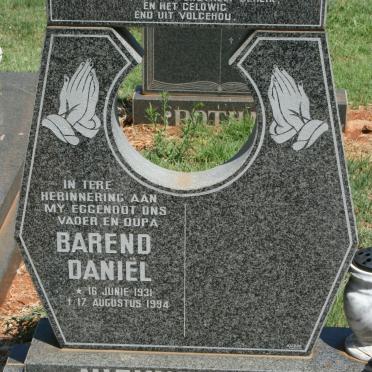 NIEUWENHUIZEN Barend Daniël 1931-1994