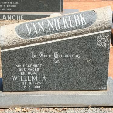 NIEKERK Willem A., van 1925-1988