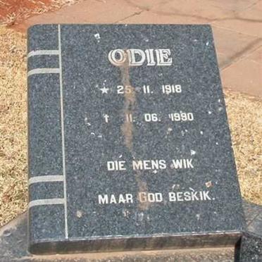 ODENDAAL Odie 1918-1990