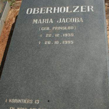 OBERHOLZER Maria Jacoba nee PRINSLOO 1939-1995