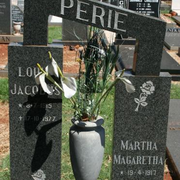 PERIE Louis Jacobus 1915-1977 &amp; Martha Magaretha 1917-1990