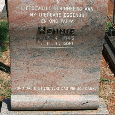 PIETERSE Hennie 1945-1994