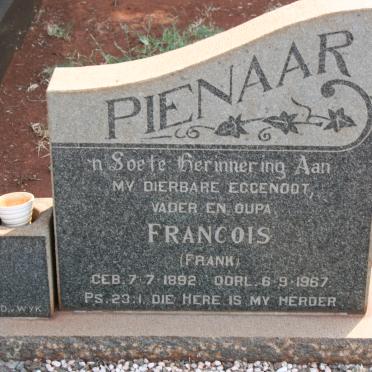 PIENAAR Francois 1892-1967