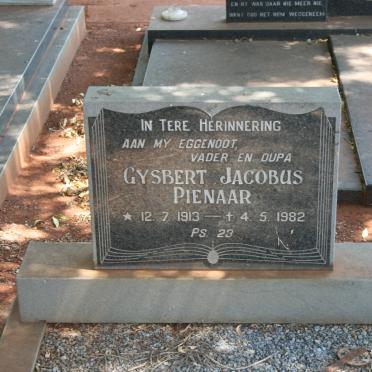 PIENAAR Gysbert Jacobus 1913-1982