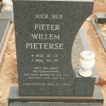 PIETERSE Pieter Willem 1922-1986