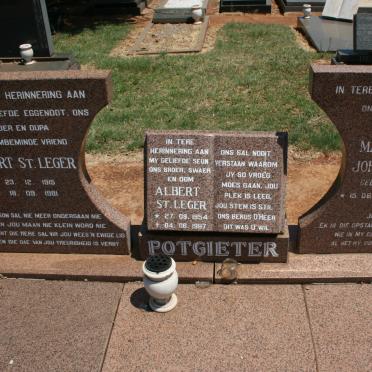 POTGIETER Albert St. Leger 1915-1981 &amp; Johanna HOLTZHAUSEN 1920-1995 :: POTGIETER Albert St. Leger 1954-1987