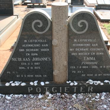 POTGIETER Nicolaas Johannes 1897-1975 &amp; Emma FERGUSON 1904-1974