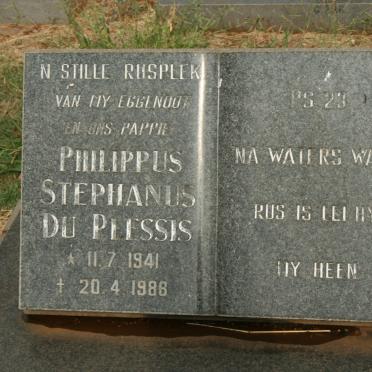 PLESSIS Philippus Stephanus, du 1941-1988