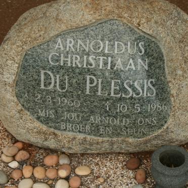 PLESSIS Arnoldus Christiaan, du 1960-1986