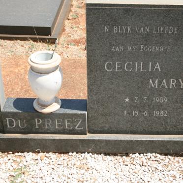 PREEZ Cecilia Mary, du 1909-1982