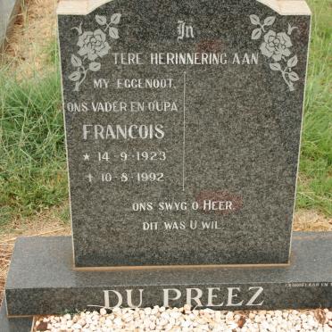 PREEZ Francois, du 1923-1992