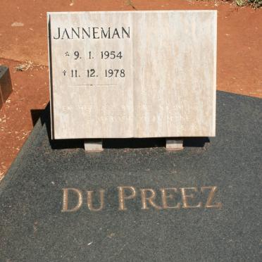 PREEZ Janneman,  du 1954-1978