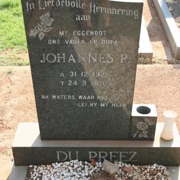 PREEZ Johannes P., du 1921-1976