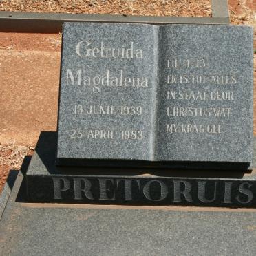 PRETORIUS Gertruida Magdalena 1939-1983