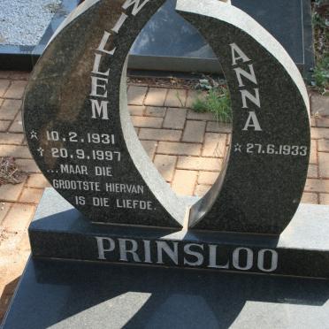 PRINSLOO Willem 1931-1997 &amp; Anna 1933-