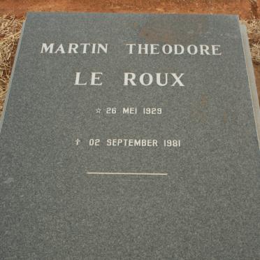 ROUX Martin Theodore, le 1929-1981