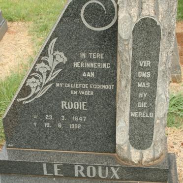 ROUX Rooie, Le 1947-1992