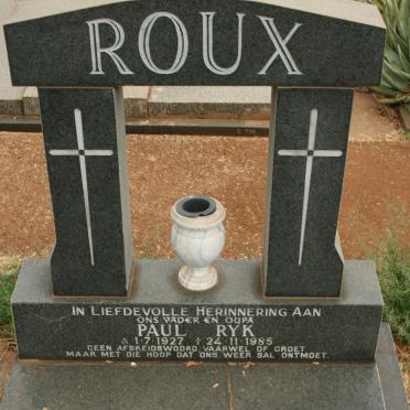 ROUX Paul Ryk 1927-1988