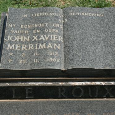 ROUX John Xavier Merriman, le 1912-1982