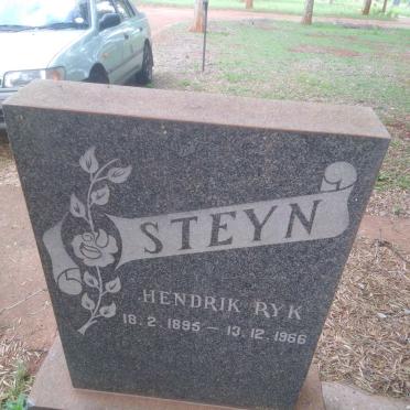 STEYN Hendrik Ryk 1895-1966