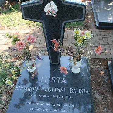 TESTA Edoardo Giovanni Batista 1920-1995