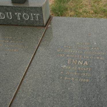 TOIT Enna, du nee SCHOLTZ 1920-1988