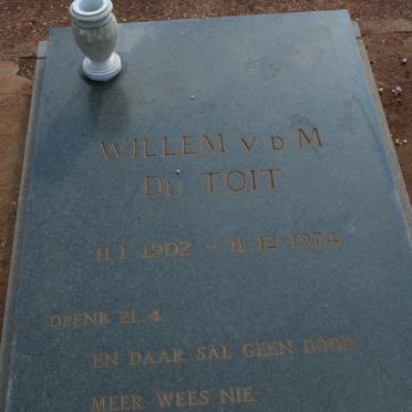 TOIT Willem v.d. M., du 1902-1974