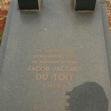 TOIT Jacob Jacobus, du 1926-1987