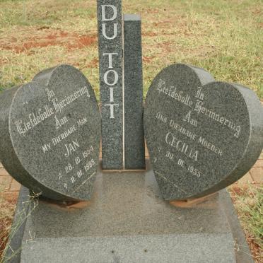 TOIT Jan, du 1954-1989 &amp; Cecilia 1955-