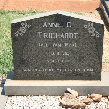 TRICHARDT Anne C. nee VAN WYK 1905-1981