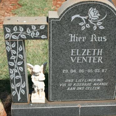 VENTER Elzeth 1986-1987