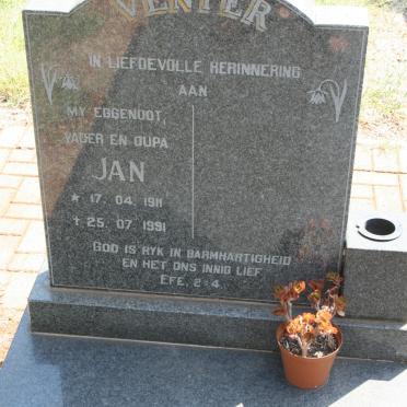 VENTER Jan 1911-1991