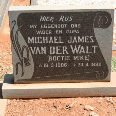 WALT Michael James, van der 1906-1982