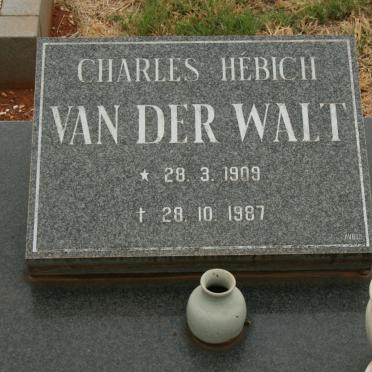 WALT Charles Hebich, van der 1909-1987